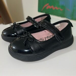 Carter's Black Dress Shoes with Bow